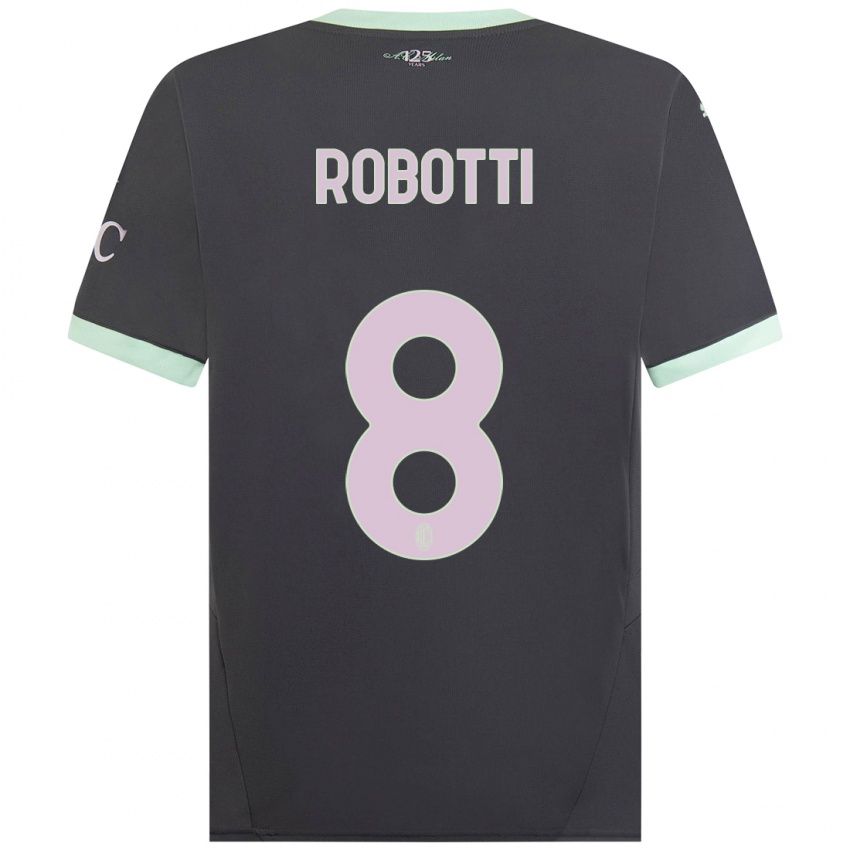 Homem Camisola Giovanni Robotti #8 Cinzento Terceiro 2024/25 Camisa Brasil