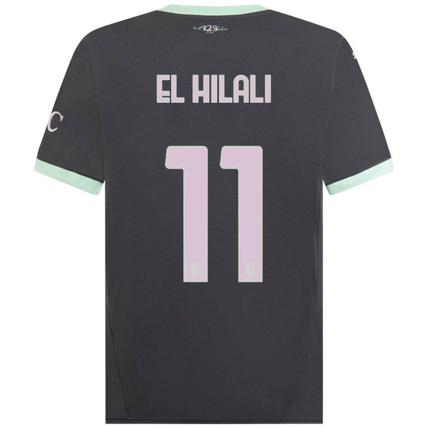 Homem Camisola Youns El Hilali #11 Cinzento Terceiro 2024/25 Camisa Brasil