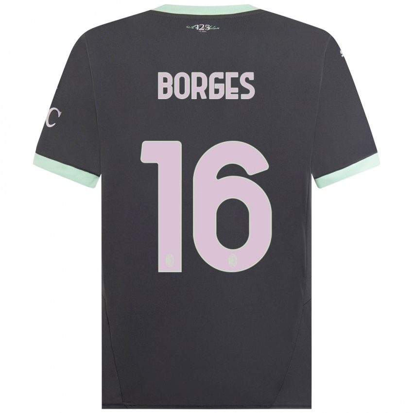 Homem Camisola Lenny Borges #16 Cinzento Terceiro 2024/25 Camisa Brasil