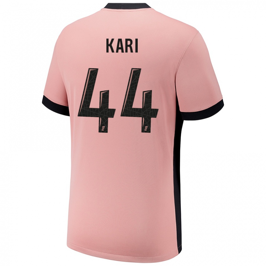 Homem Camisola Ayman Kari #44 Rosa Ferrugem Terceiro 2024/25 Camisa Brasil