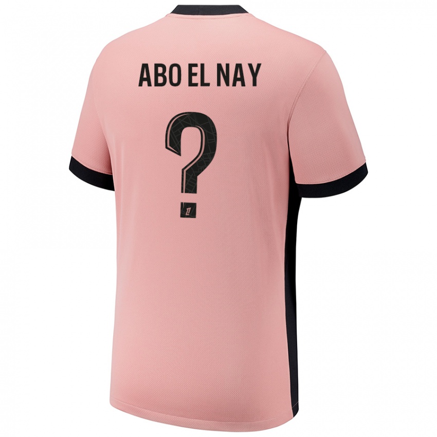 Homem Camisola Rayan Abo El Nay #0 Rosa Ferrugem Terceiro 2024/25 Camisa Brasil