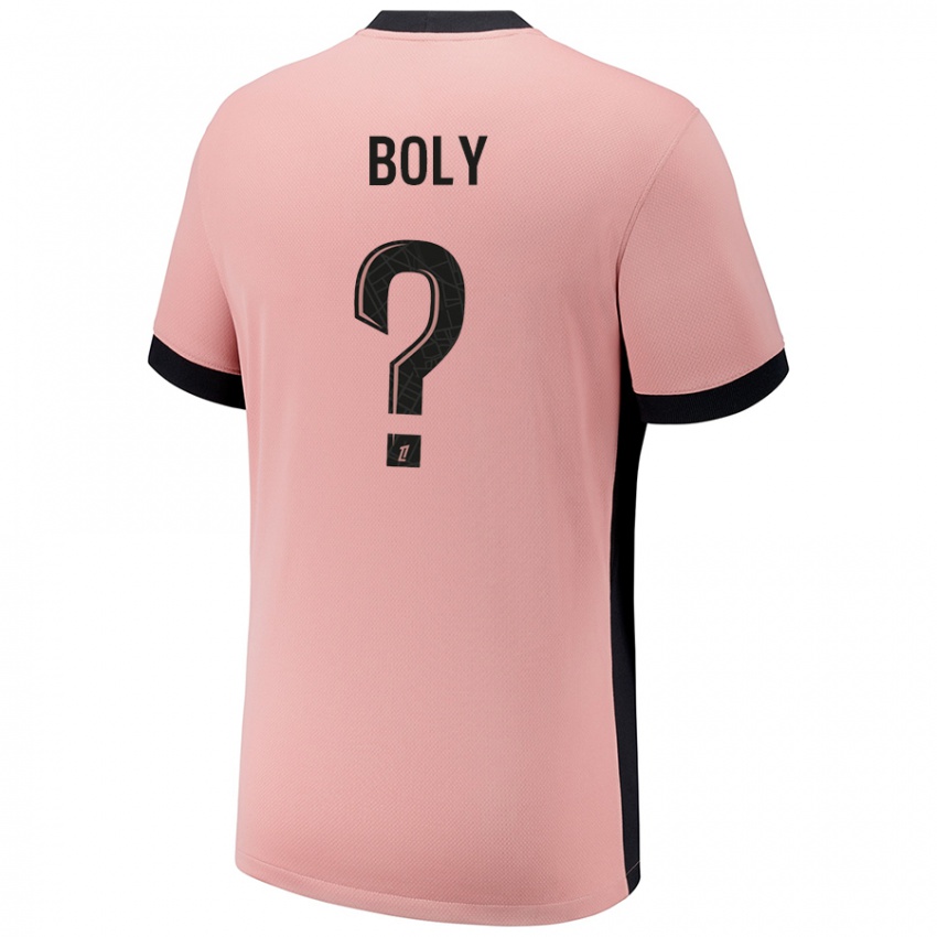 Homem Camisola David Boly #0 Rosa Ferrugem Terceiro 2024/25 Camisa Brasil