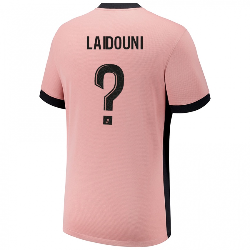 Homem Camisola Adam Laidouni #0 Rosa Ferrugem Terceiro 2024/25 Camisa Brasil