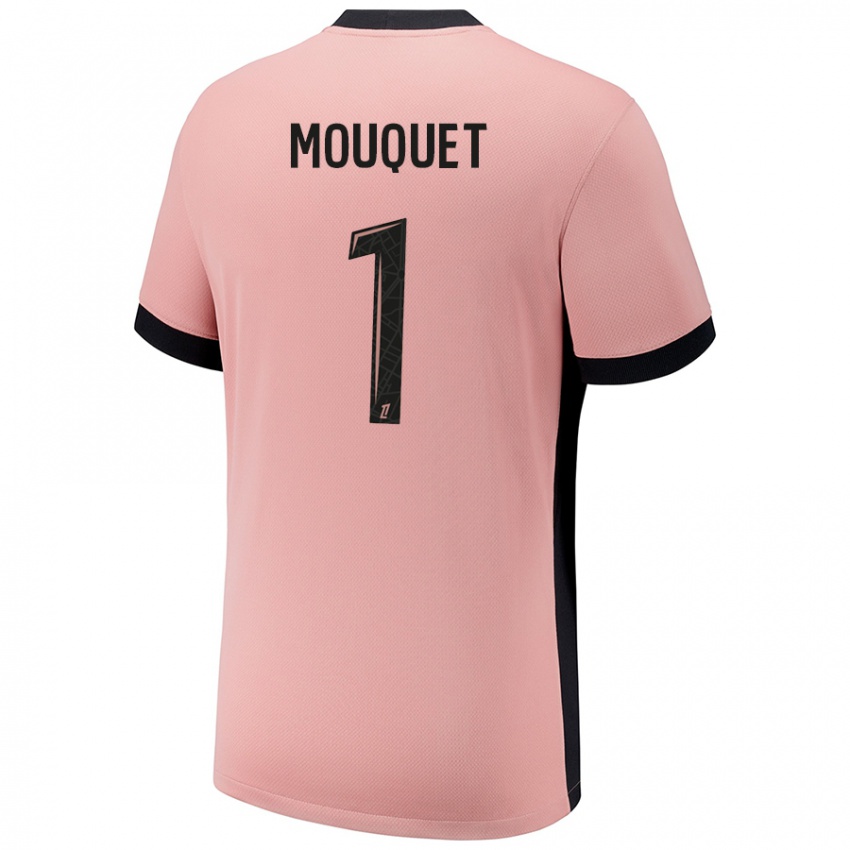 Homem Camisola Louis Mouquet #1 Rosa Ferrugem Terceiro 2024/25 Camisa Brasil