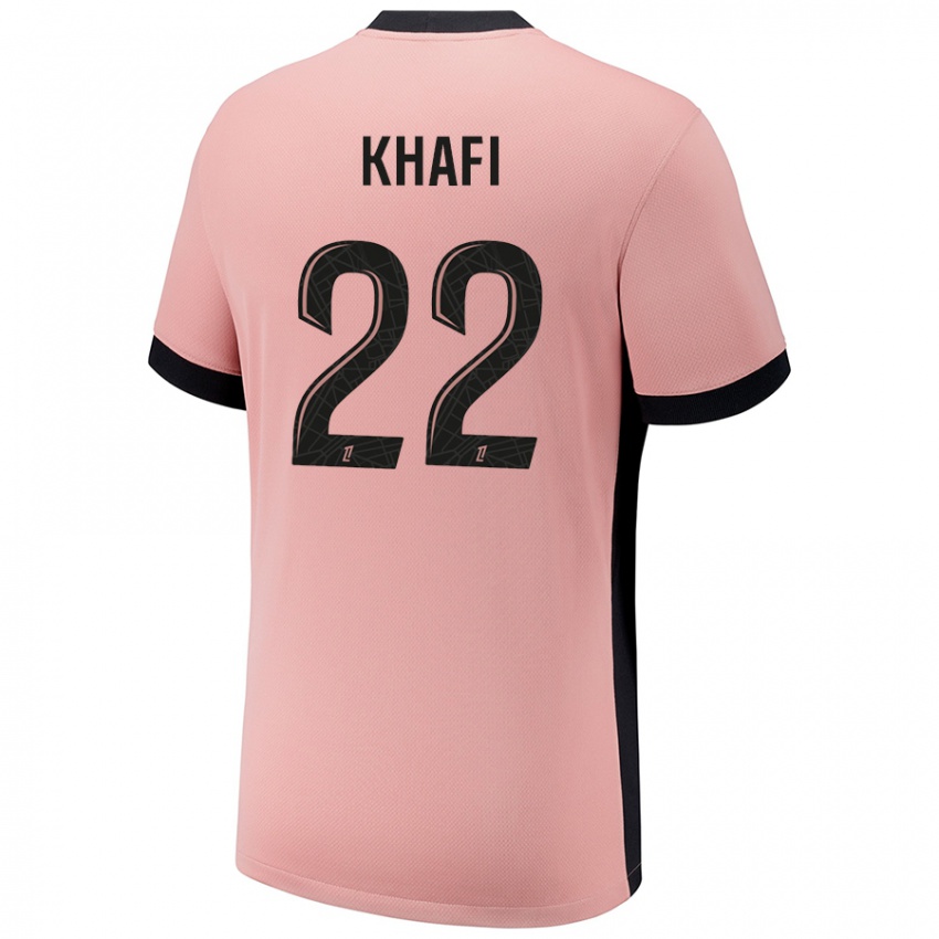 Homem Camisola Yanis Khafi #22 Rosa Ferrugem Terceiro 2024/25 Camisa Brasil