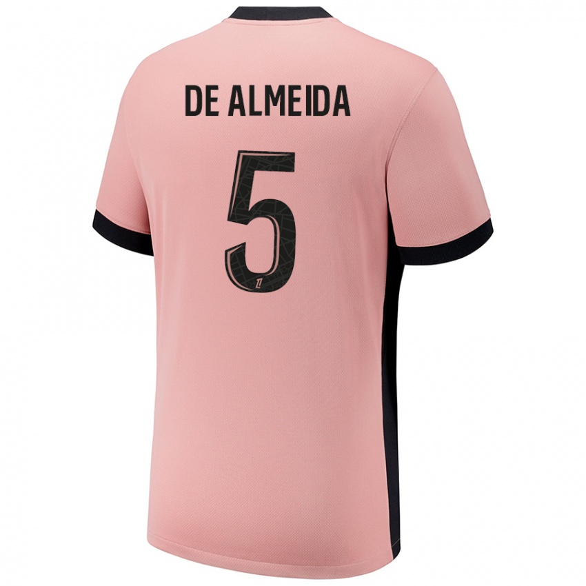 Homem Camisola Elisa De Almeida #5 Rosa Ferrugem Terceiro 2024/25 Camisa Brasil