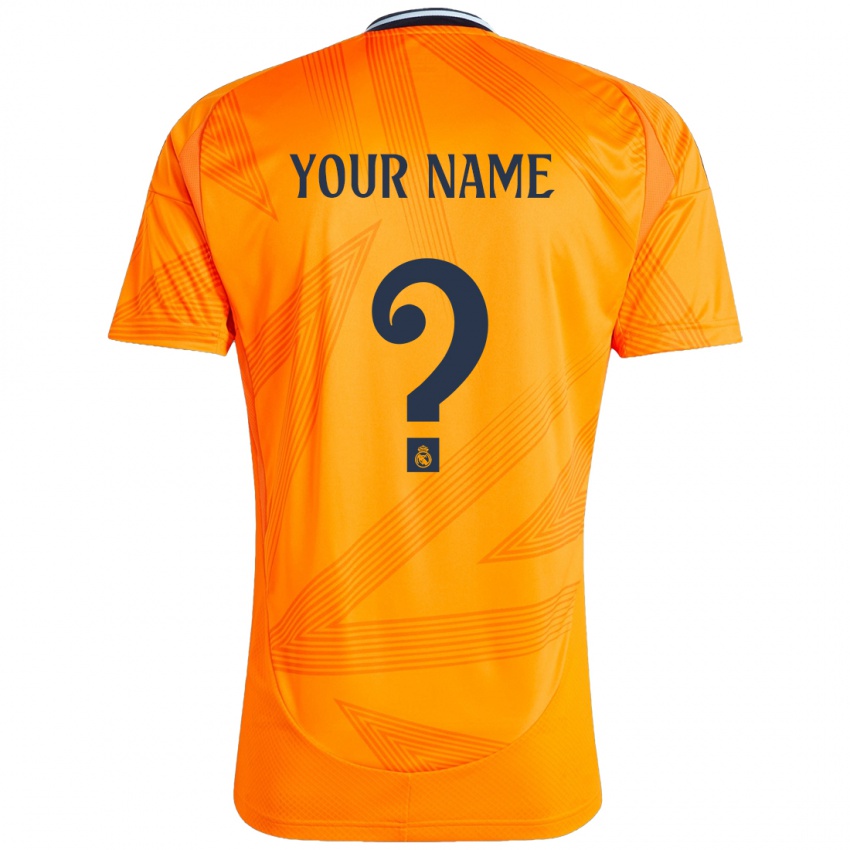 Mulher Camisola Seu Nome #0 Laranja Alternativa 2024/25 Camisa Brasil