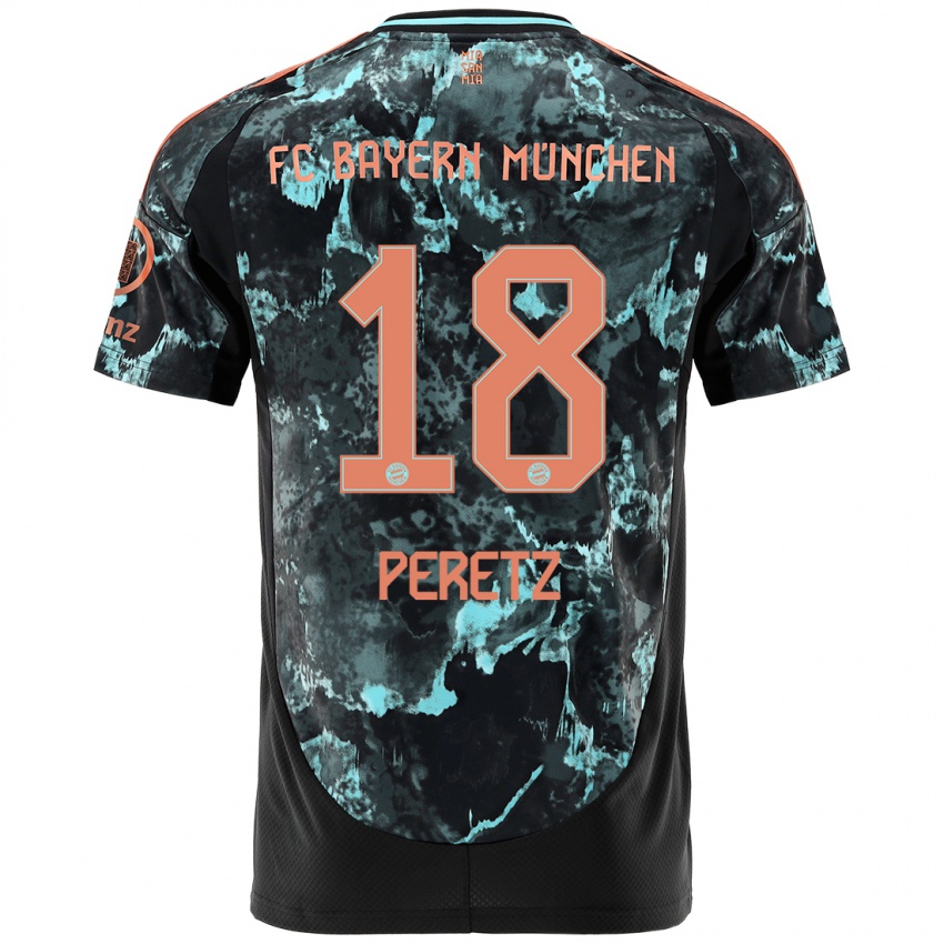 Mulher Camisola Daniel Peretz #18 Preto Alternativa 2024/25 Camisa Brasil