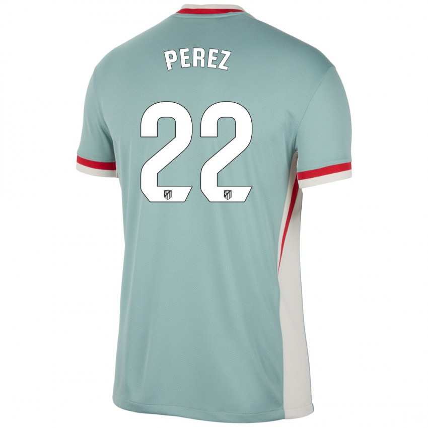 Mulher Camisola Pablo Perez #22 Blue Blue Light Bege Alternativa 2024/25 Camisa Brasil