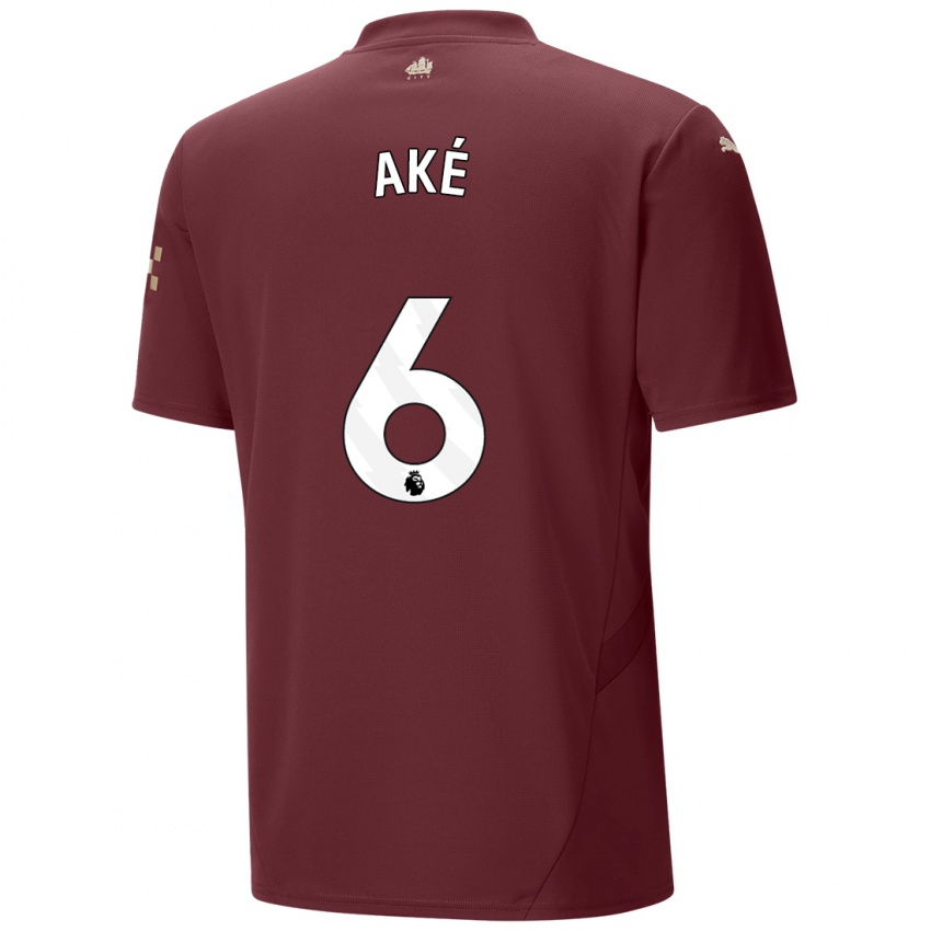 Mulher Camisola Nathan Ake #6 Marrom Terceiro 2024/25 Camisa Brasil