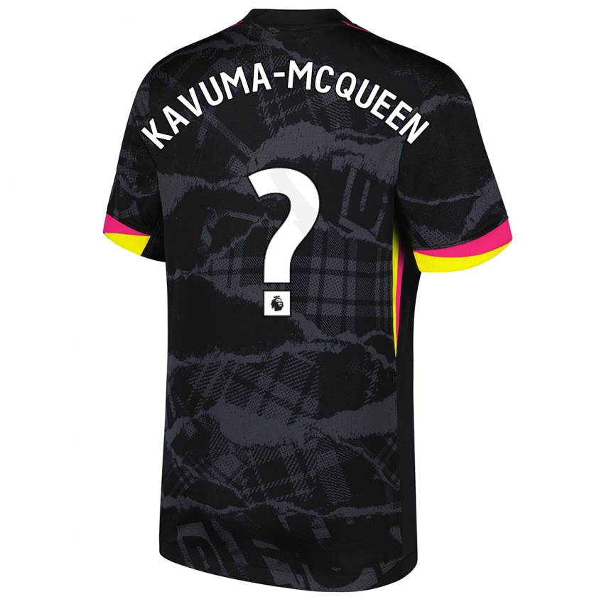 Mulher Camisola Ryan Kavuma-Mcqueen #0 Rosa Preto Terceiro 2024/25 Camisa Brasil