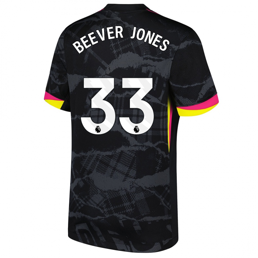 Mulher Camisola Aggie Beever-Jones #33 Rosa Preto Terceiro 2024/25 Camisa Brasil