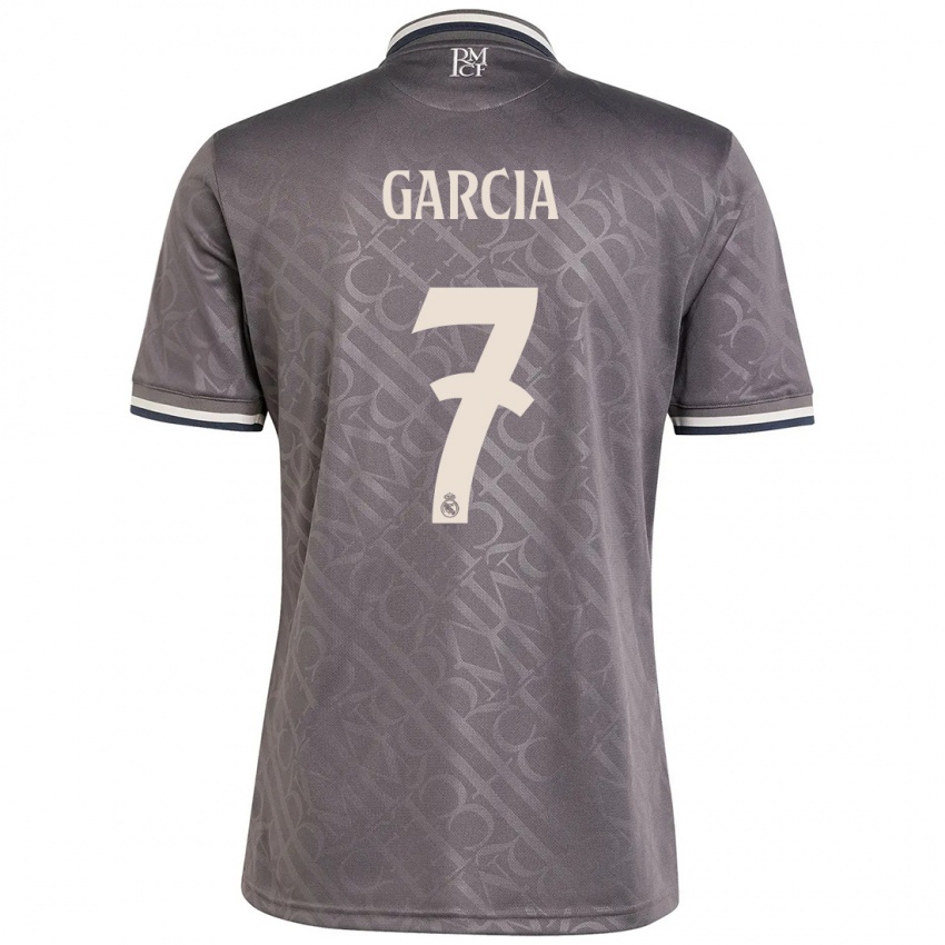 Mulher Camisola Gonzalo Garcia #7 Carvão Terceiro 2024/25 Camisa Brasil