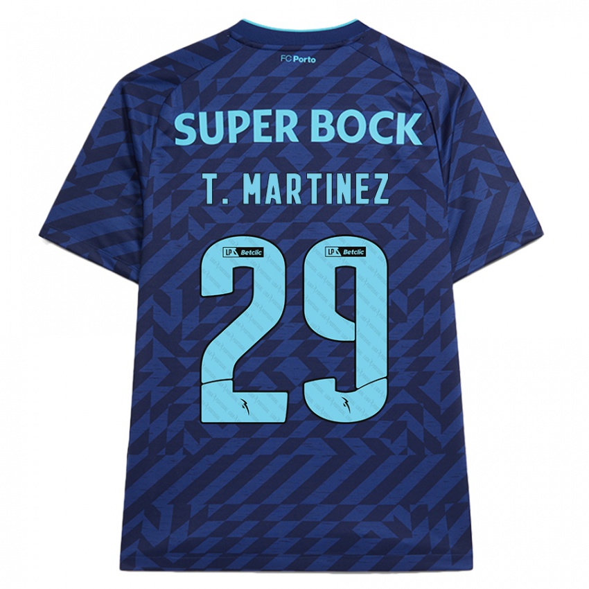 Mulher Camisola Toni Martínez #29 Azul-Marinho Terceiro 2024/25 Camisa Brasil