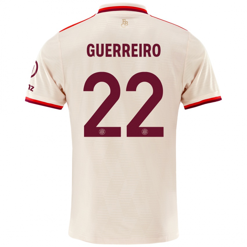 Mulher Camisola Raphaël Guerreiro #22 Linho Terceiro 2024/25 Camisa Brasil