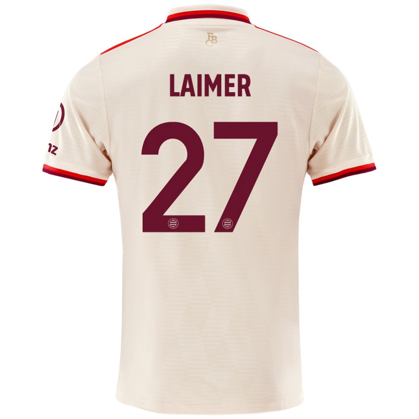 Mulher Camisola Konrad Laimer #27 Linho Terceiro 2024/25 Camisa Brasil