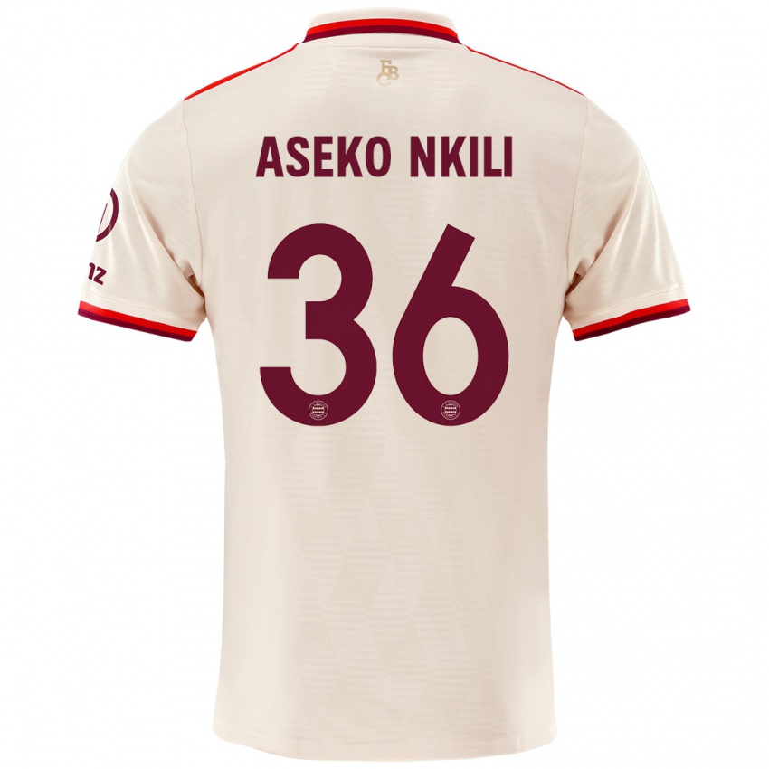 Mulher Camisola Noel Aseko Nkili #36 Linho Terceiro 2024/25 Camisa Brasil