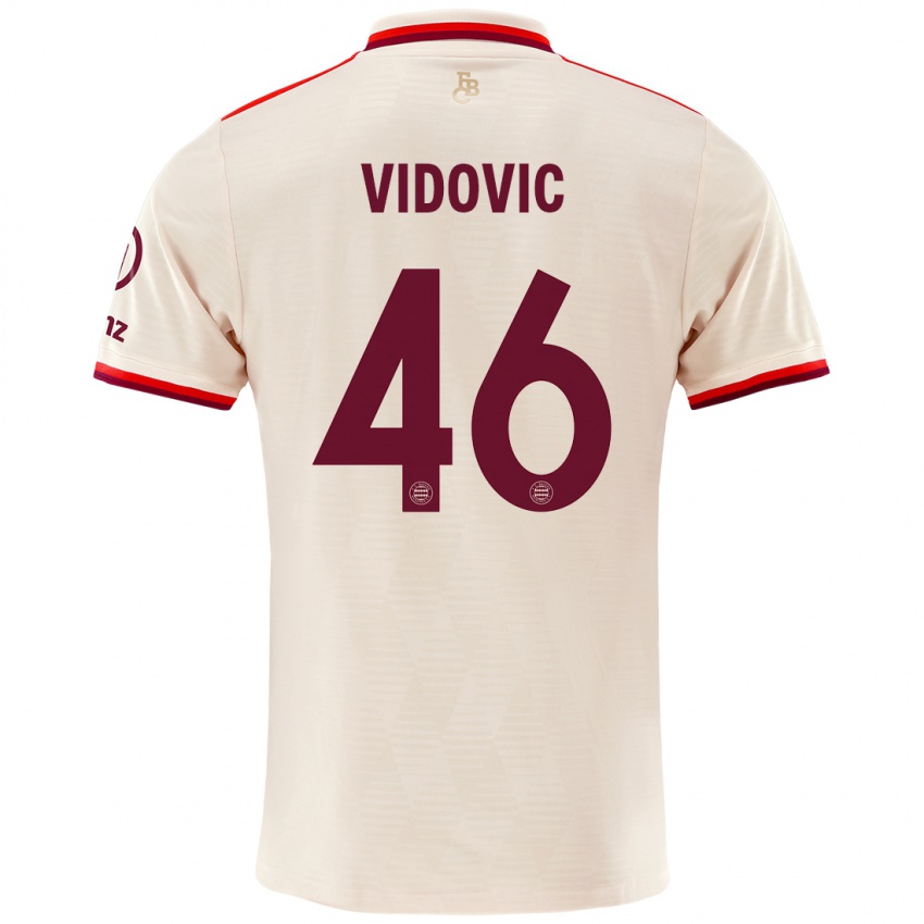 Mulher Camisola Gabriel Vidovic #46 Linho Terceiro 2024/25 Camisa Brasil