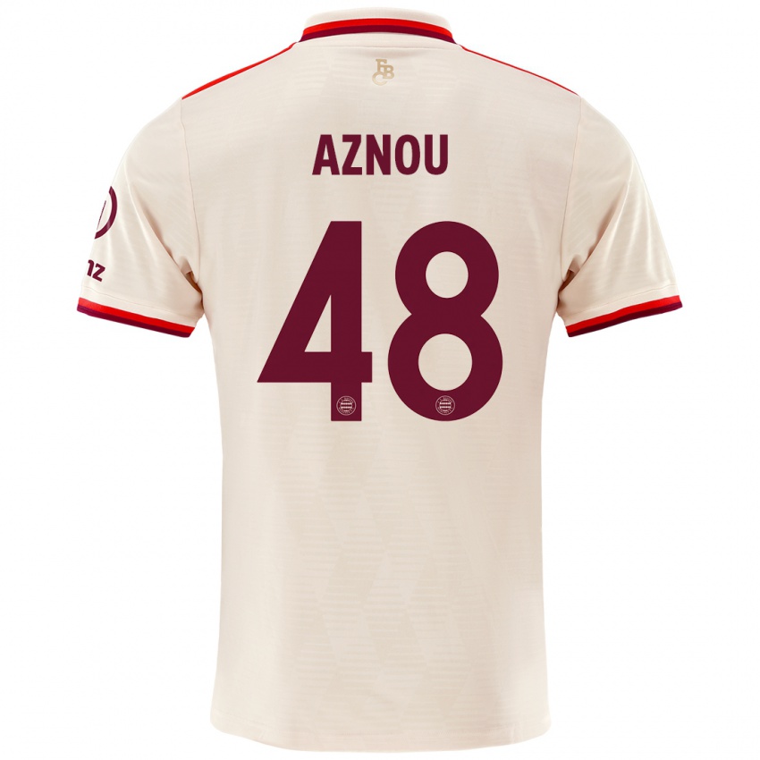 Mulher Camisola Adam Aznou #48 Linho Terceiro 2024/25 Camisa Brasil