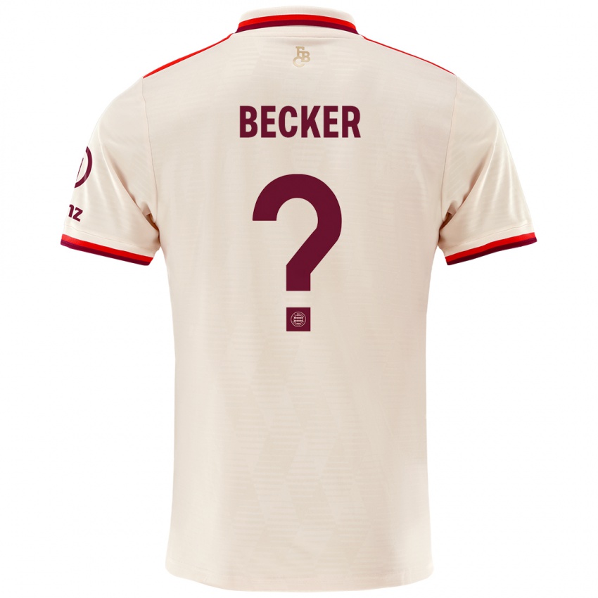 Mulher Camisola Lennard Becker #0 Linho Terceiro 2024/25 Camisa Brasil