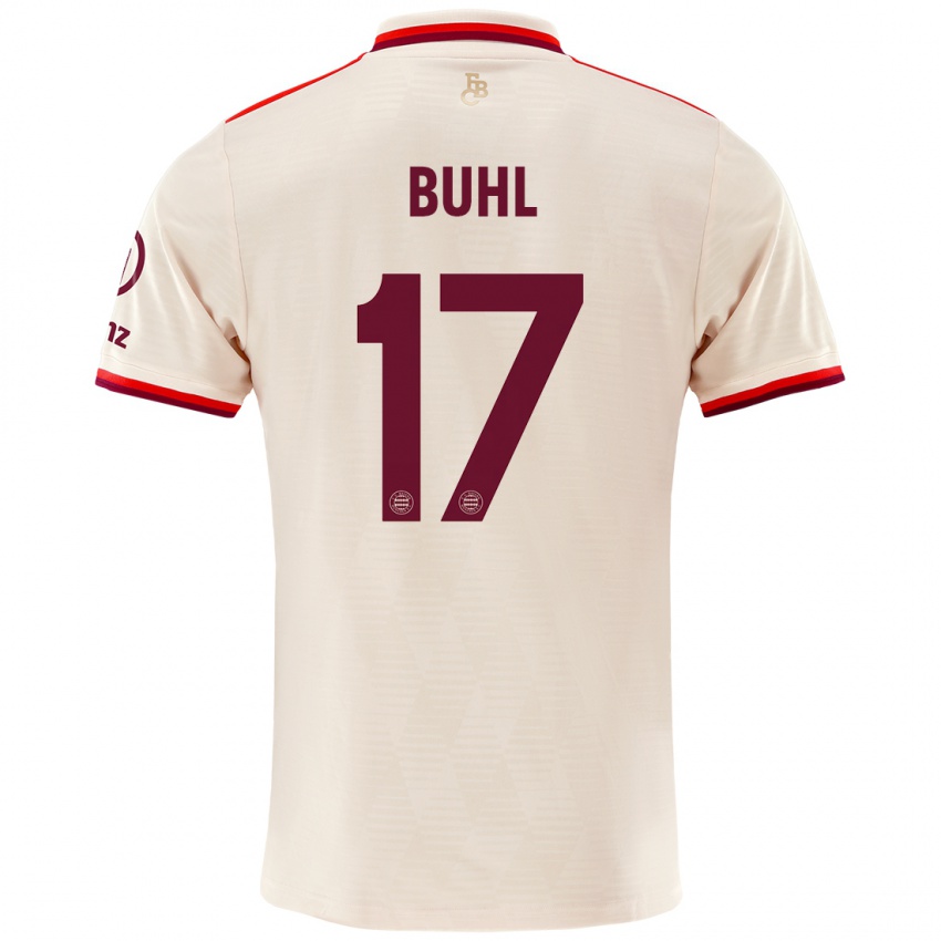 Mulher Camisola Klara Buhl #17 Linho Terceiro 2024/25 Camisa Brasil