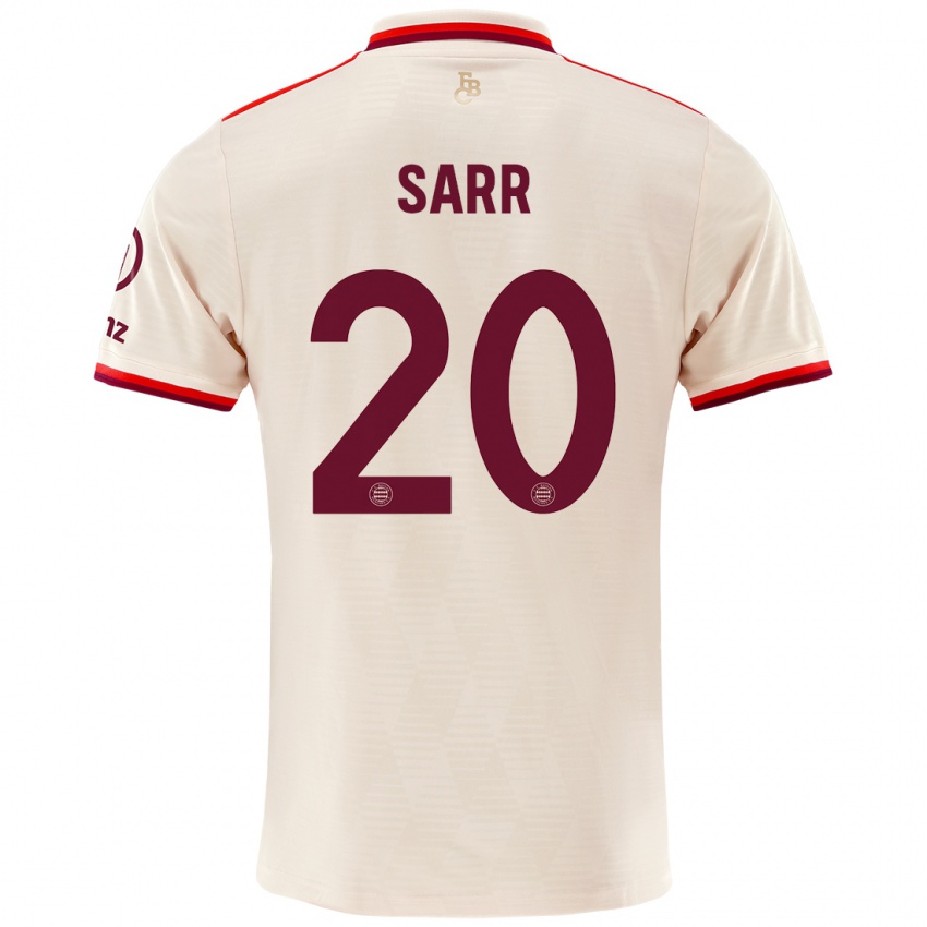 Mulher Camisola Bouna Sarr #20 Linho Terceiro 2024/25 Camisa Brasil