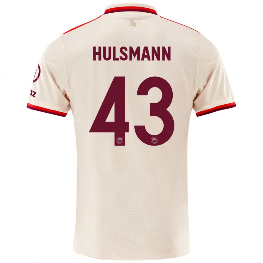 Mulher Camisola Tom Hulsmann #43 Linho Terceiro 2024/25 Camisa Brasil