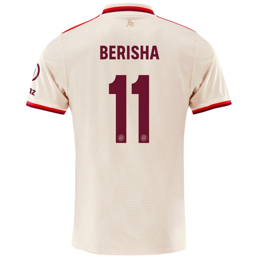 Mulher Camisola Dion Berisha #11 Linho Terceiro 2024/25 Camisa Brasil