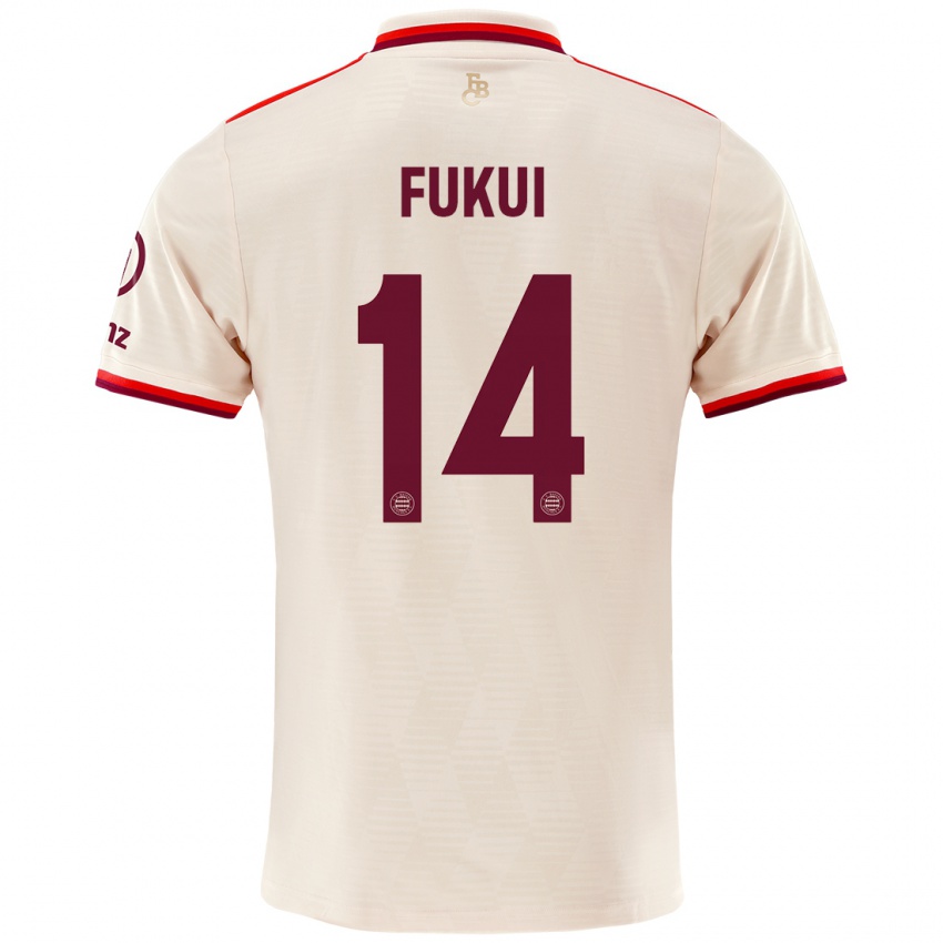 Mulher Camisola Taichi Fukui #14 Linho Terceiro 2024/25 Camisa Brasil