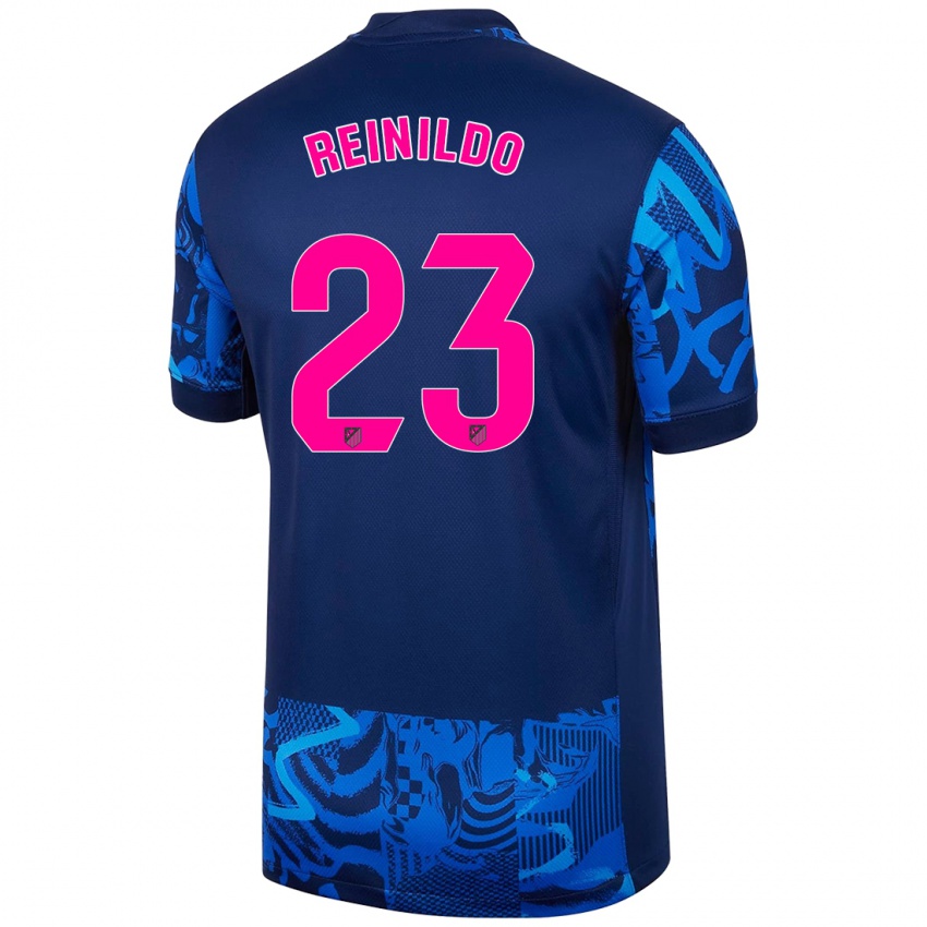 Mulher Camisola Reinildo Mandava #23 Azul Real Terceiro 2024/25 Camisa Brasil