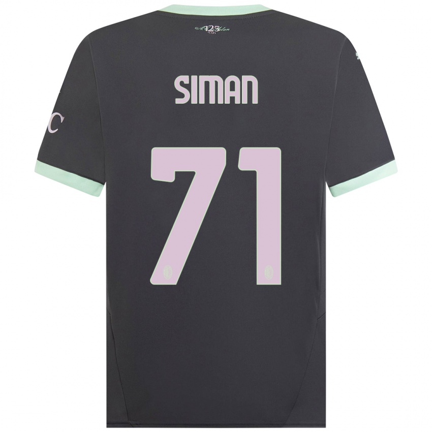 Mulher Camisola Alexandru Șiman #71 Cinzento Terceiro 2024/25 Camisa Brasil