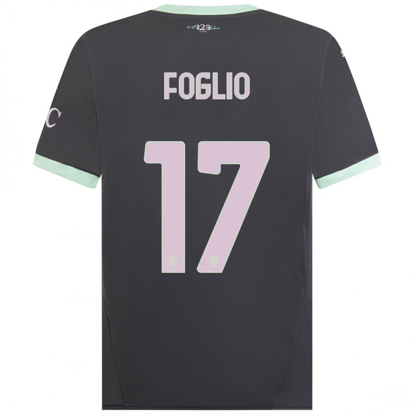 Mulher Camisola Christian Foglio #17 Cinzento Terceiro 2024/25 Camisa Brasil