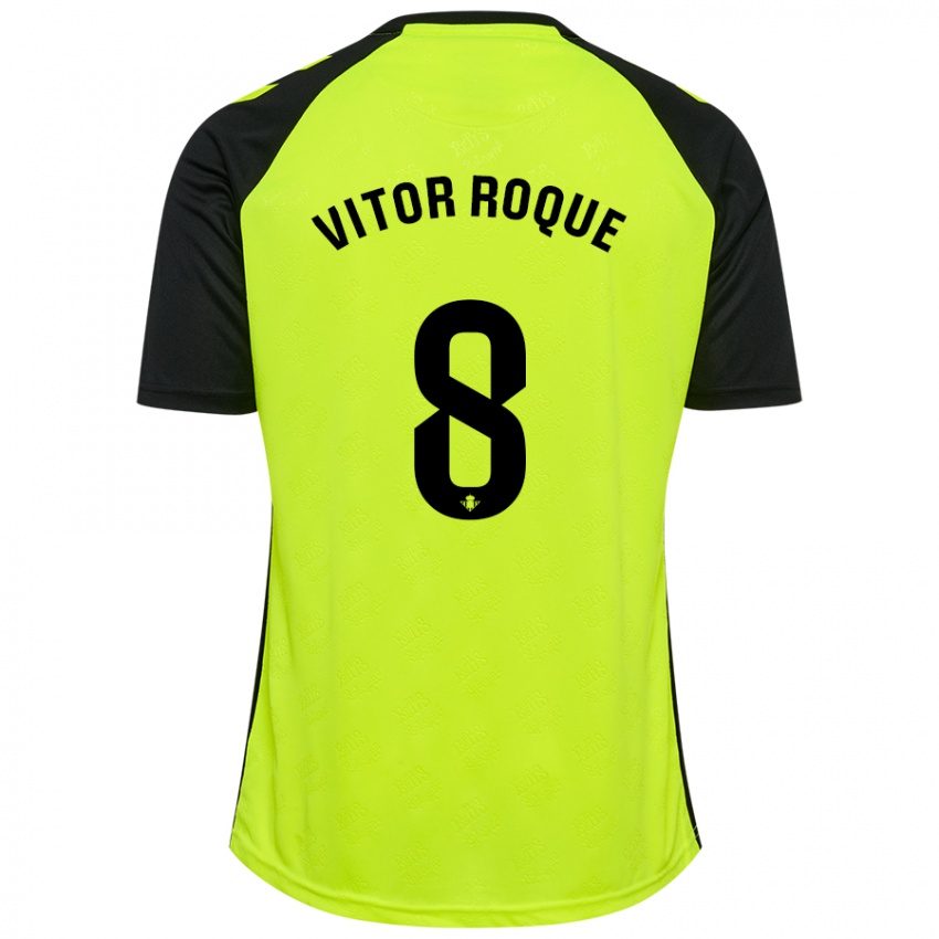 Criança Camisola Vitor Roque #8 Vermelho Preto Alternativa 2024/25 Camisa Brasil