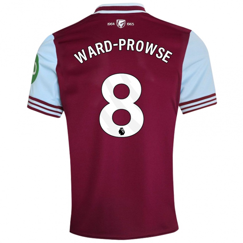 Criança Camisola James Ward-Prowse #8 Vermelho Escuro Principal 2024/25 Camisa Brasil