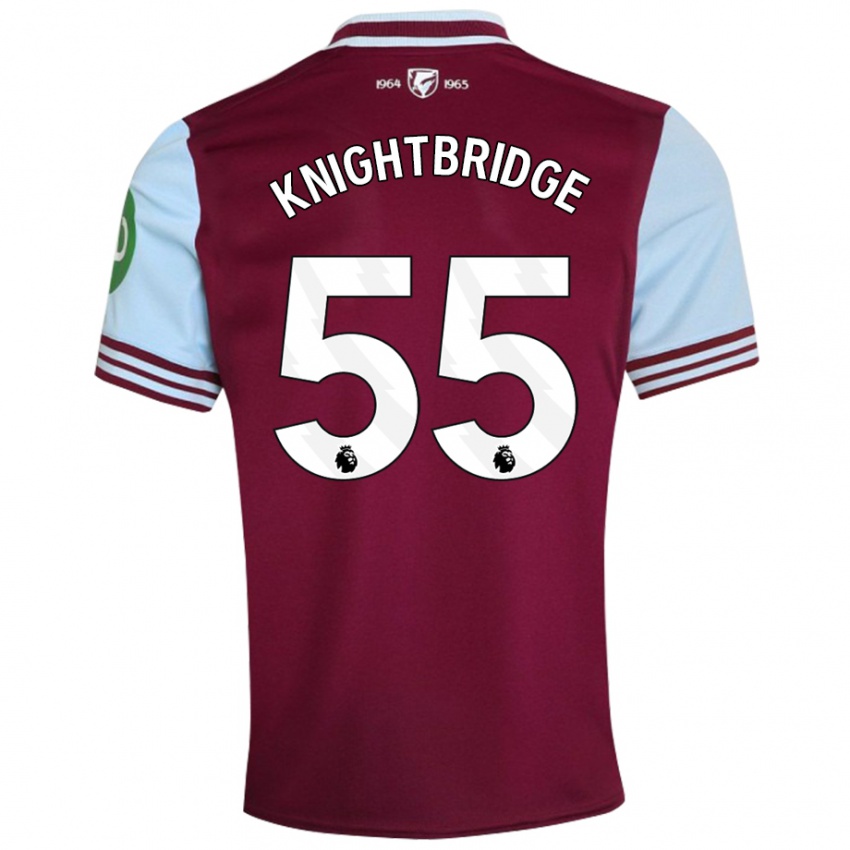 Criança Camisola Jacob Knightbridge #55 Vermelho Escuro Principal 2024/25 Camisa Brasil