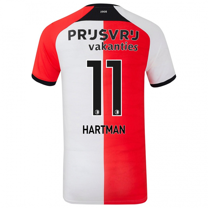 Criança Camisola Quilindschy Hartman #11 Branco Vermelho Principal 2024/25 Camisa Brasil