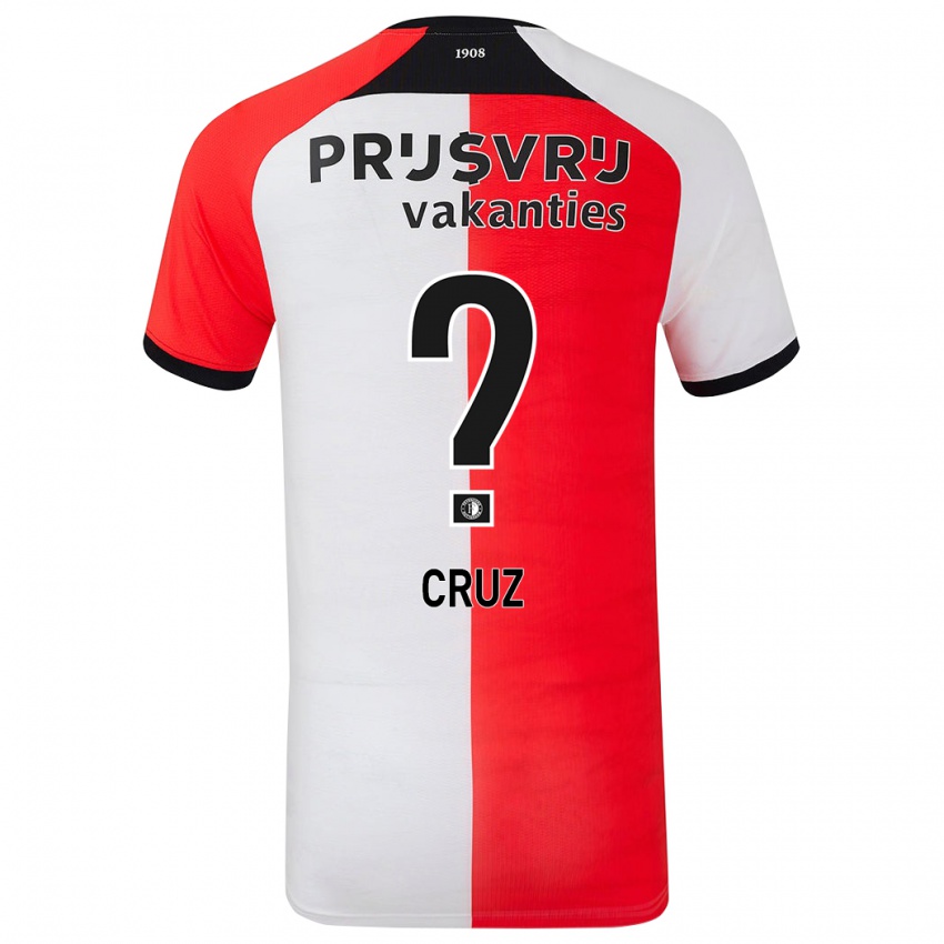 Criança Camisola Marley Cruz #0 Branco Vermelho Principal 2024/25 Camisa Brasil