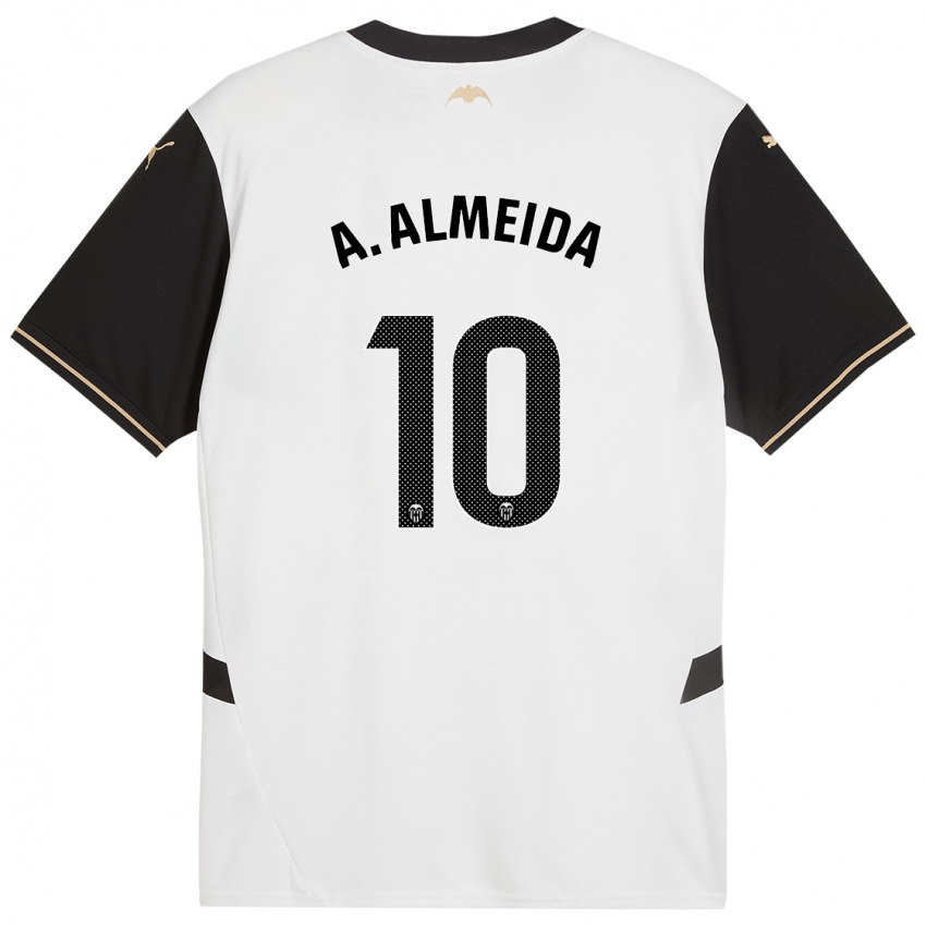 Criança Camisola André Almeida #10 Preto Branco Principal 2024/25 Camisa Brasil