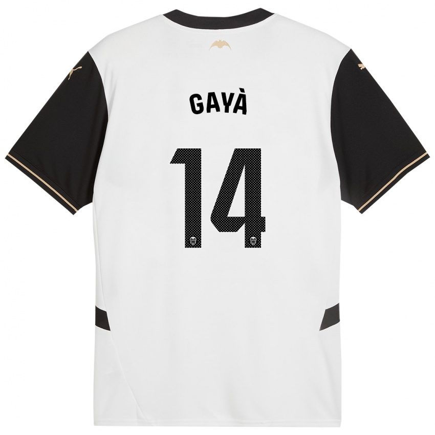 Criança Camisola Jose Gaya #14 Preto Branco Principal 2024/25 Camisa Brasil