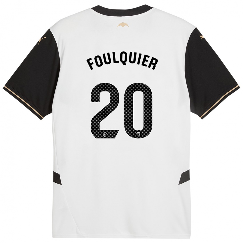 Criança Camisola Dimitri Foulquier #20 Preto Branco Principal 2024/25 Camisa Brasil