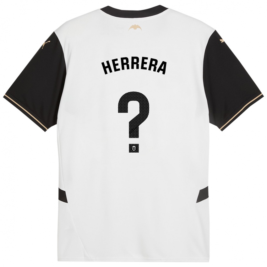 Criança Camisola Iker Herrera #0 Preto Branco Principal 2024/25 Camisa Brasil