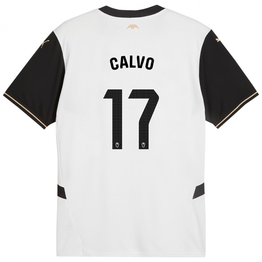 Criança Camisola Borja Calvo #17 Preto Branco Principal 2024/25 Camisa Brasil