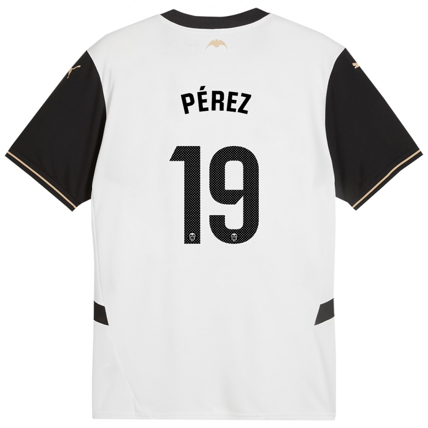 Criança Camisola Joselu Pérez #19 Preto Branco Principal 2024/25 Camisa Brasil