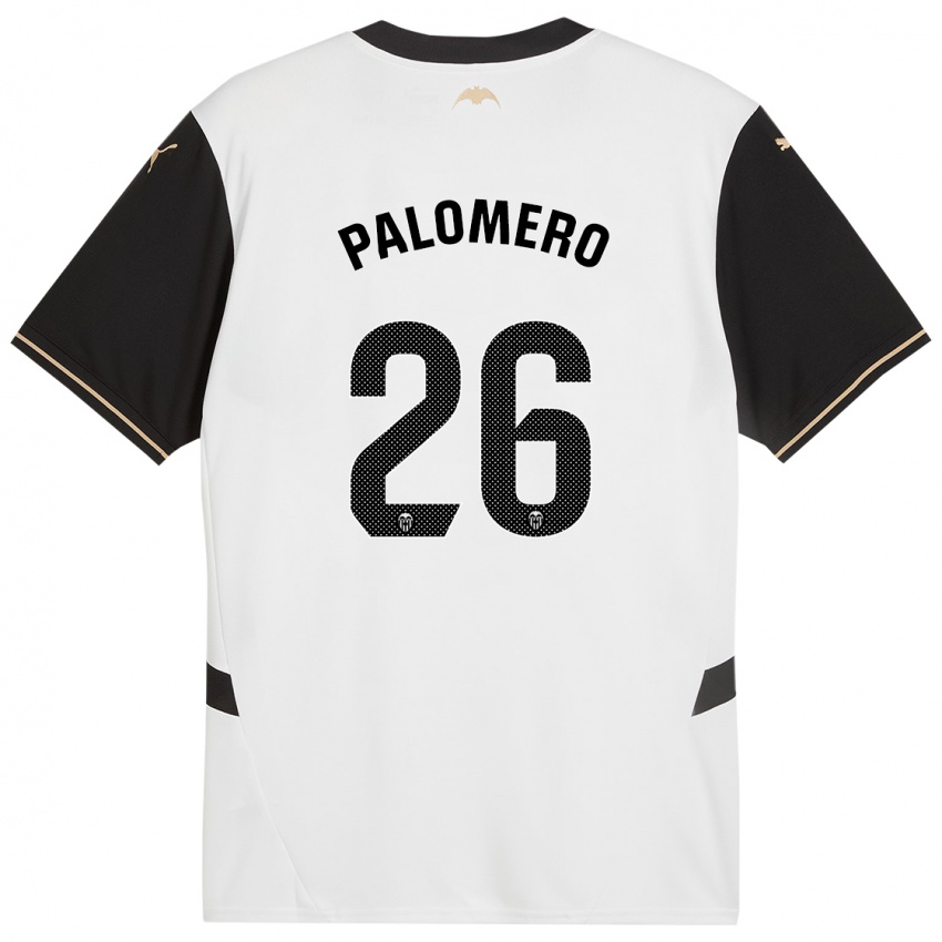 Criança Camisola Marc Palomero #26 Preto Branco Principal 2024/25 Camisa Brasil