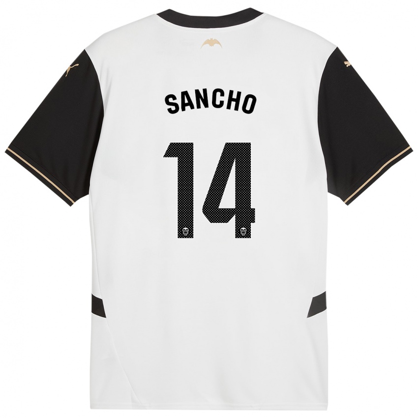 Criança Camisola Pauleta Sancho #14 Preto Branco Principal 2024/25 Camisa Brasil