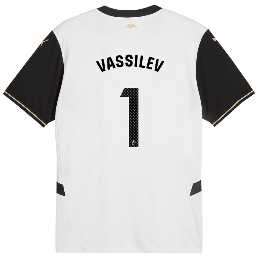 Criança Camisola David Vassilev #1 Preto Branco Principal 2024/25 Camisa Brasil