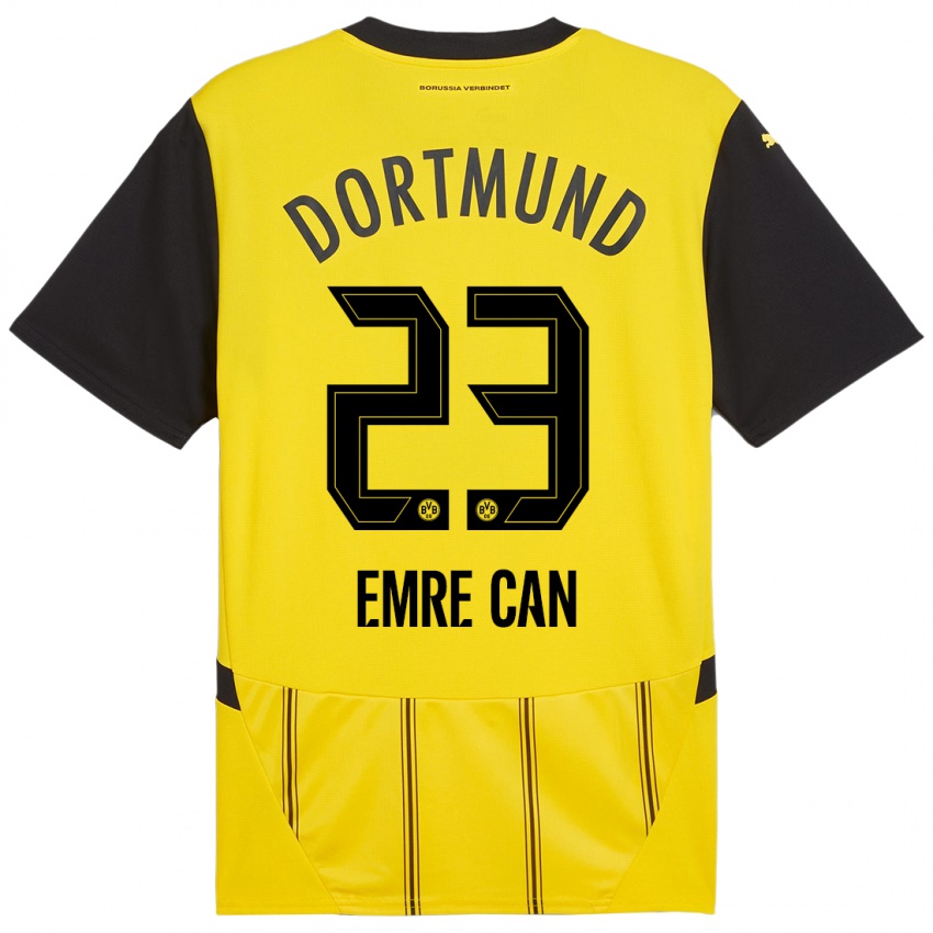 Criança Camisola Emre Can #23 Preto Amarelo Principal 2024/25 Camisa Brasil