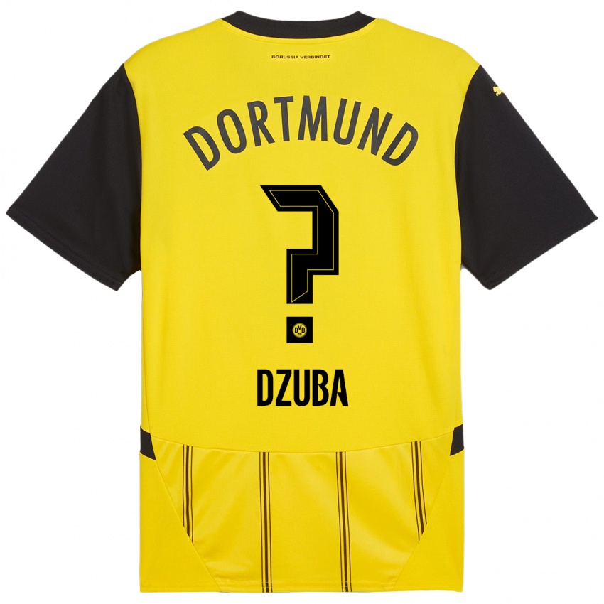 Criança Camisola Fabian Dzuba #0 Preto Amarelo Principal 2024/25 Camisa Brasil