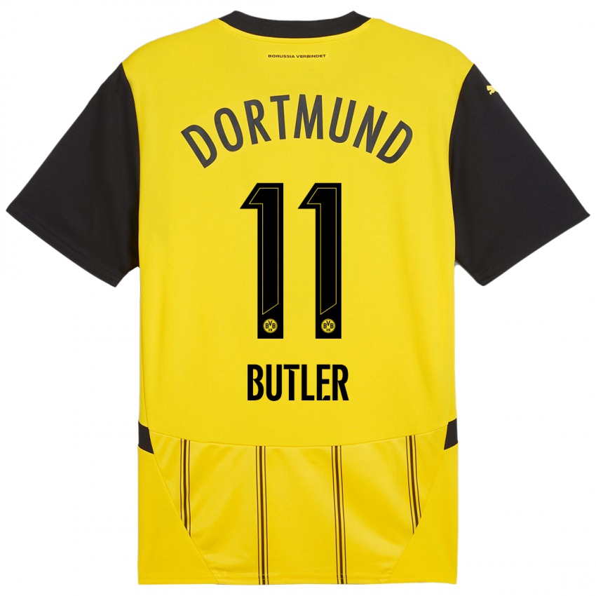 Criança Camisola Justin Butler #11 Preto Amarelo Principal 2024/25 Camisa Brasil