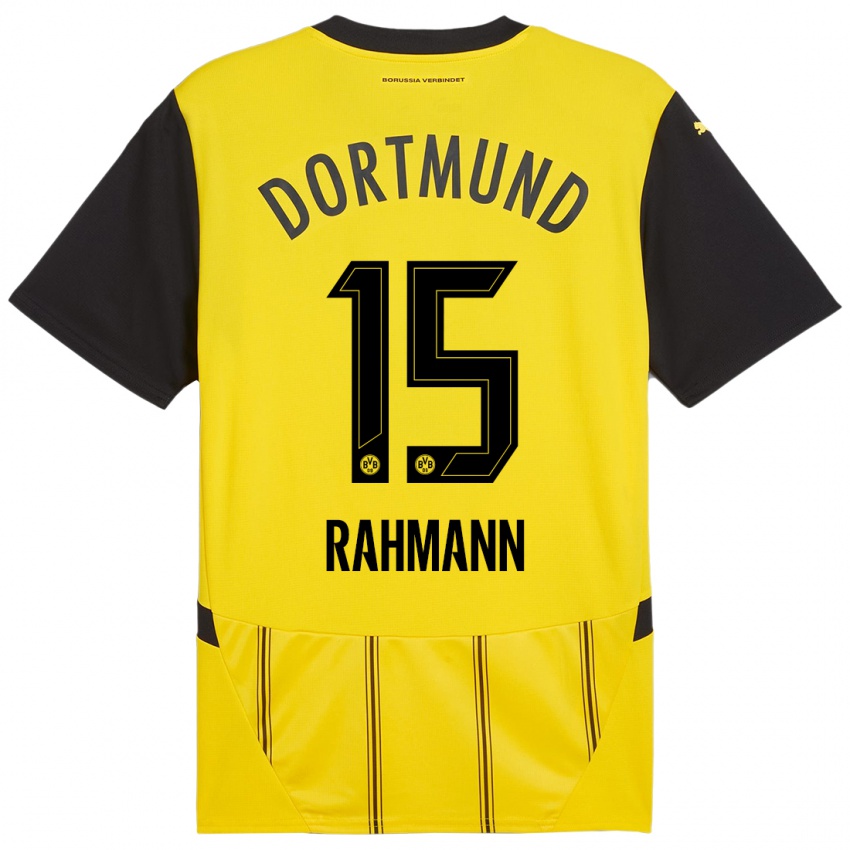 Criança Camisola Luke Rahmann #15 Preto Amarelo Principal 2024/25 Camisa Brasil